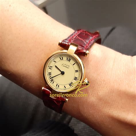 orologio cartier con carica visibile|Orologi must.